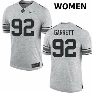 Women's Ohio State Buckeyes #92 Haskell Garrett Gray Nike NCAA College Football Jersey Classic QPO2444CJ